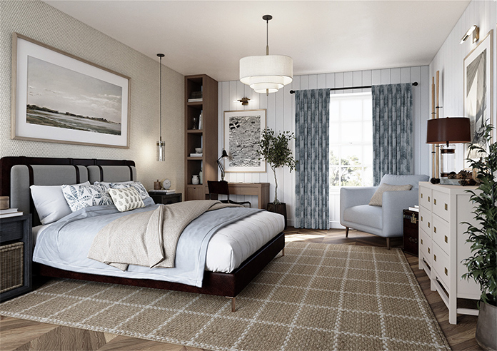 Vintage Tree Velvet, Monochrome - Made to Measure Curtains - Image 7